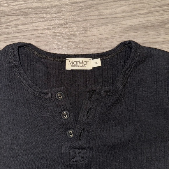 *Bundled 2 Long/Short Sleeve Modal Ribbed Henley Shirts Bundle (Boys, 12y/152cm) - Picture 3 of 8